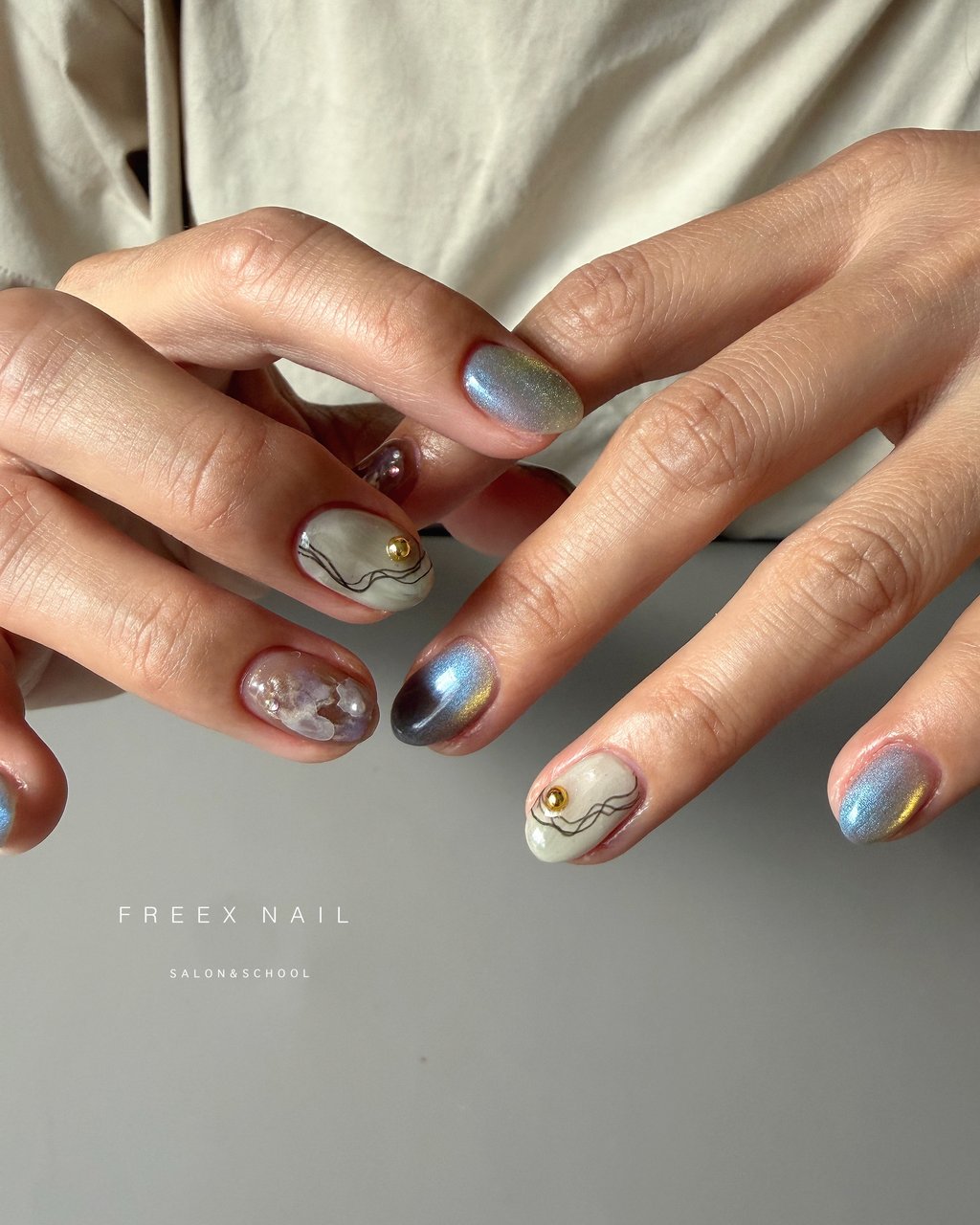 夏/秋/オールシーズン/ハンド/ジェルネイル - freex nail /八王子楢原