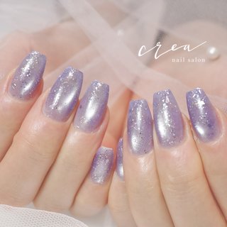マグネット/ブルー/#enoi⁣のネイルデザイン｜ネイルブック