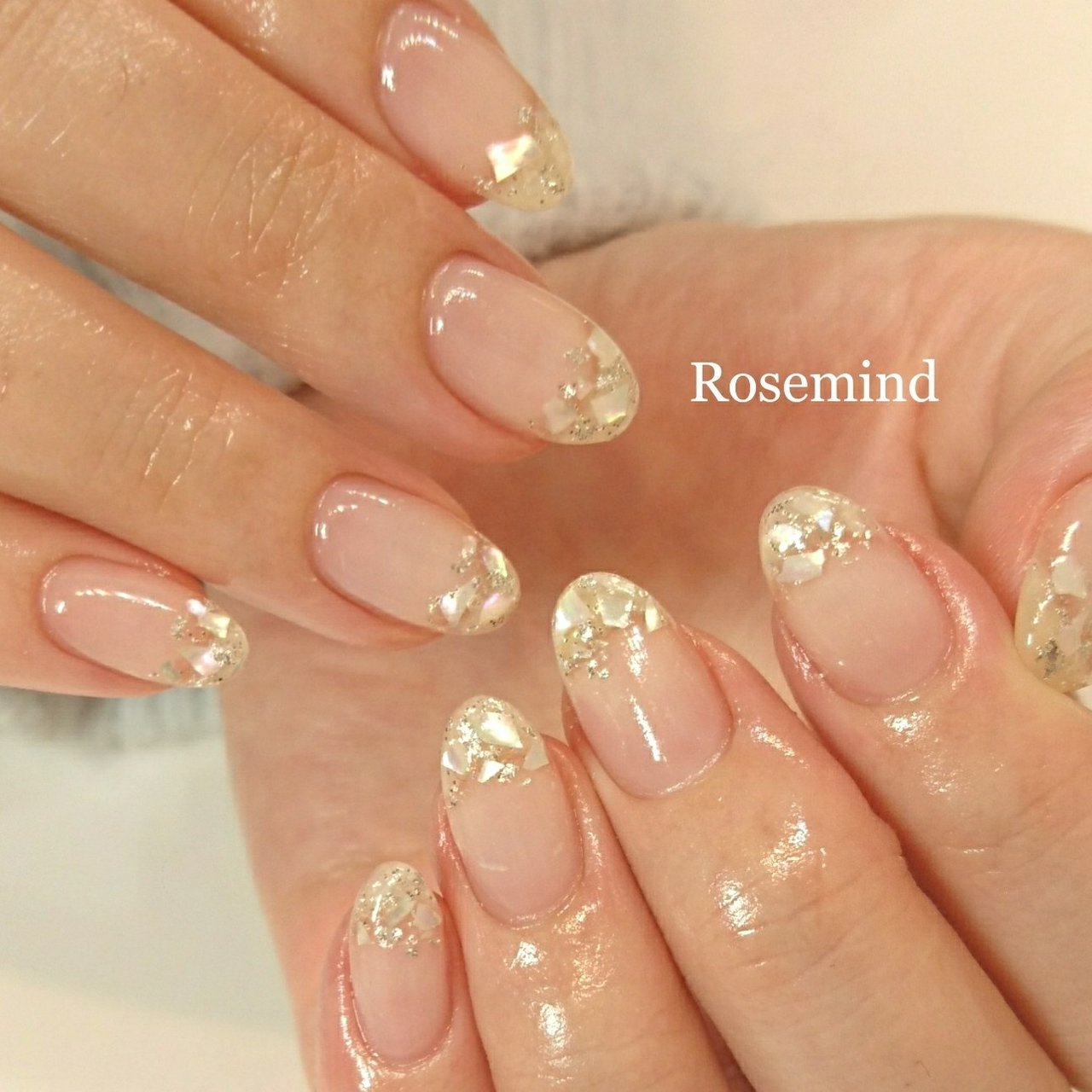 春 オフィス ハンド シンプル ラメ Nail Rosemindのネイルデザイン No 2931601 ネイルブック