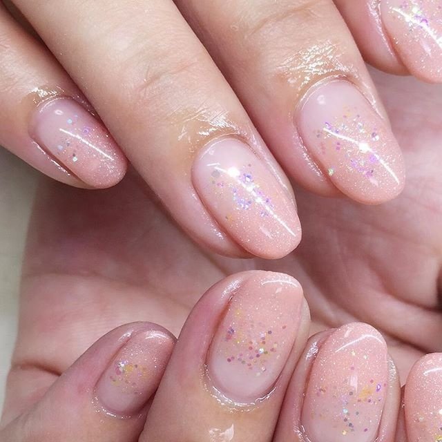 オールシーズン オフィス ハンド グラデーション ホログラム C Nail