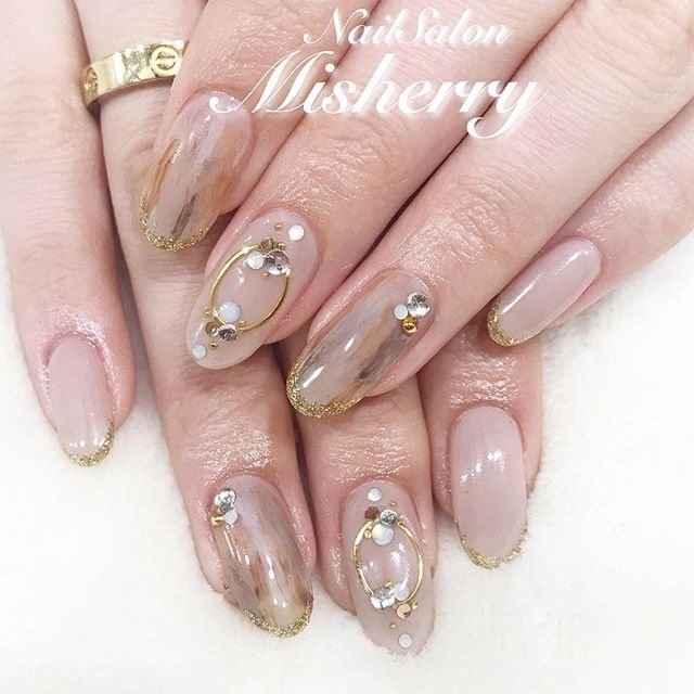 夏 冬 オールシーズン 海 ハンド Nailsalon Misherryのネイル