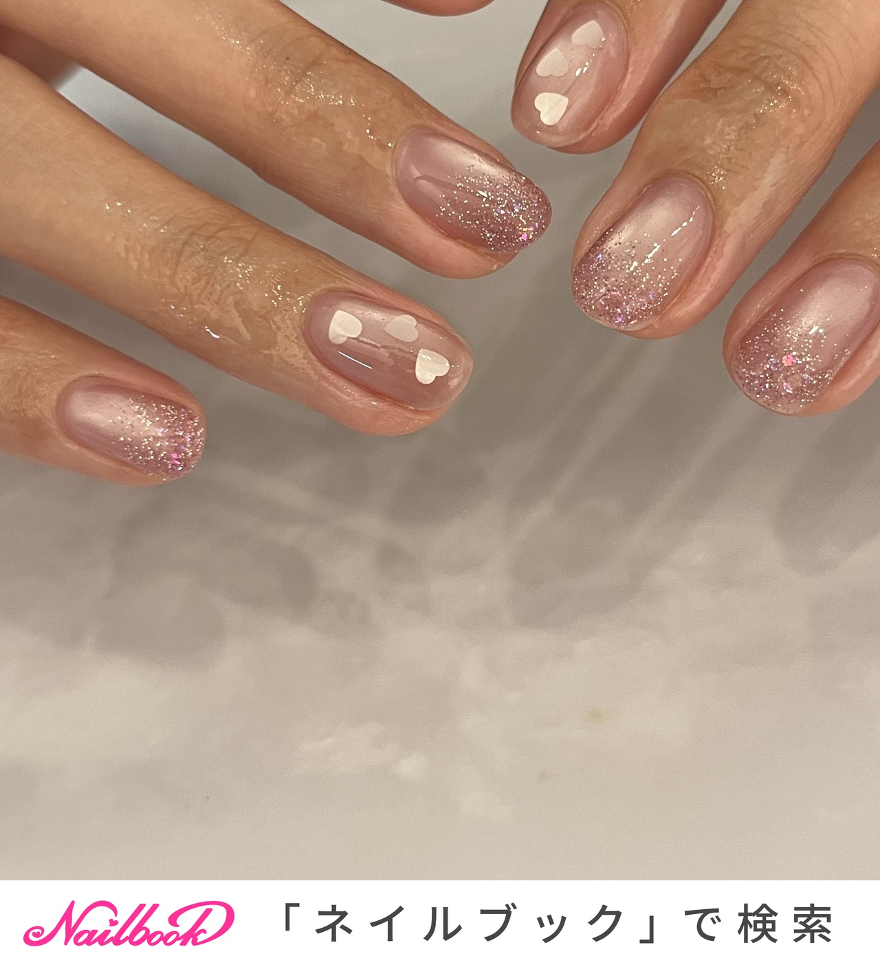 ブライダル(結婚式/ウェディング)/フラッシュネイルのネイルデザイン