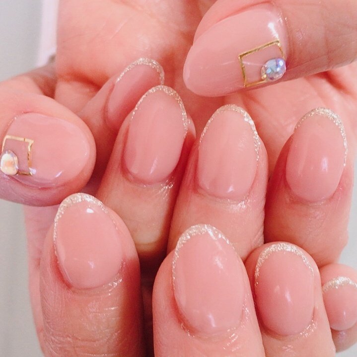 春 オールシーズン 入学式 ハンド ラメ Nail Cherir Hのネイルデザイン No ネイルブック