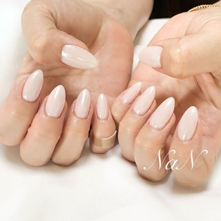 ホワイト(白)/ワンカラーのネイルデザイン｜ネイルブック