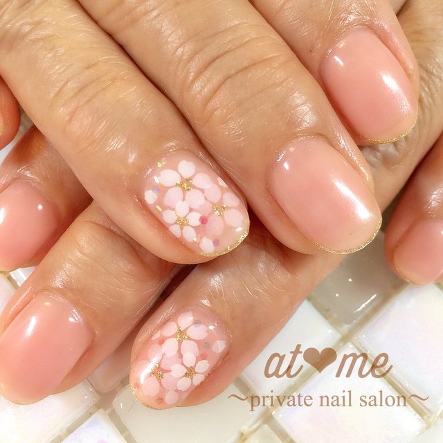 春/オフィス/女子会/卒業式/ハンド - at meのネイルデザイン[No.2938070]｜ネイルブック