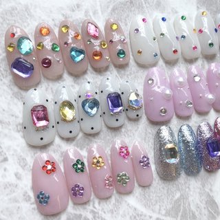 宝石ネイルのネイルデザイン｜ネイルブック