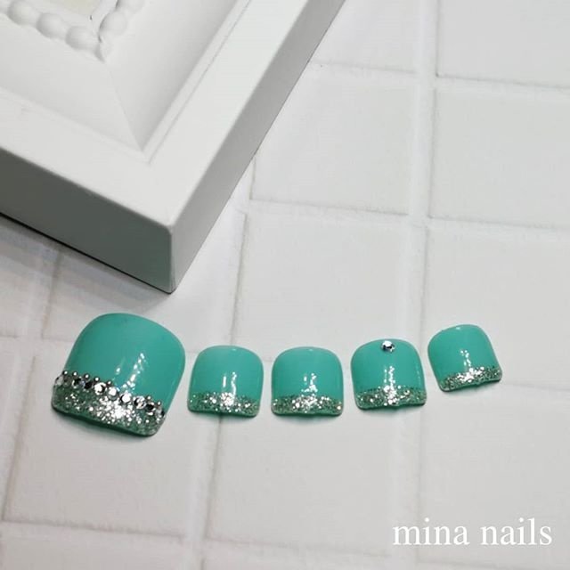 オールシーズン 旅行 海 リゾート フット Mina Nailsのネイルデザイン No ネイルブック