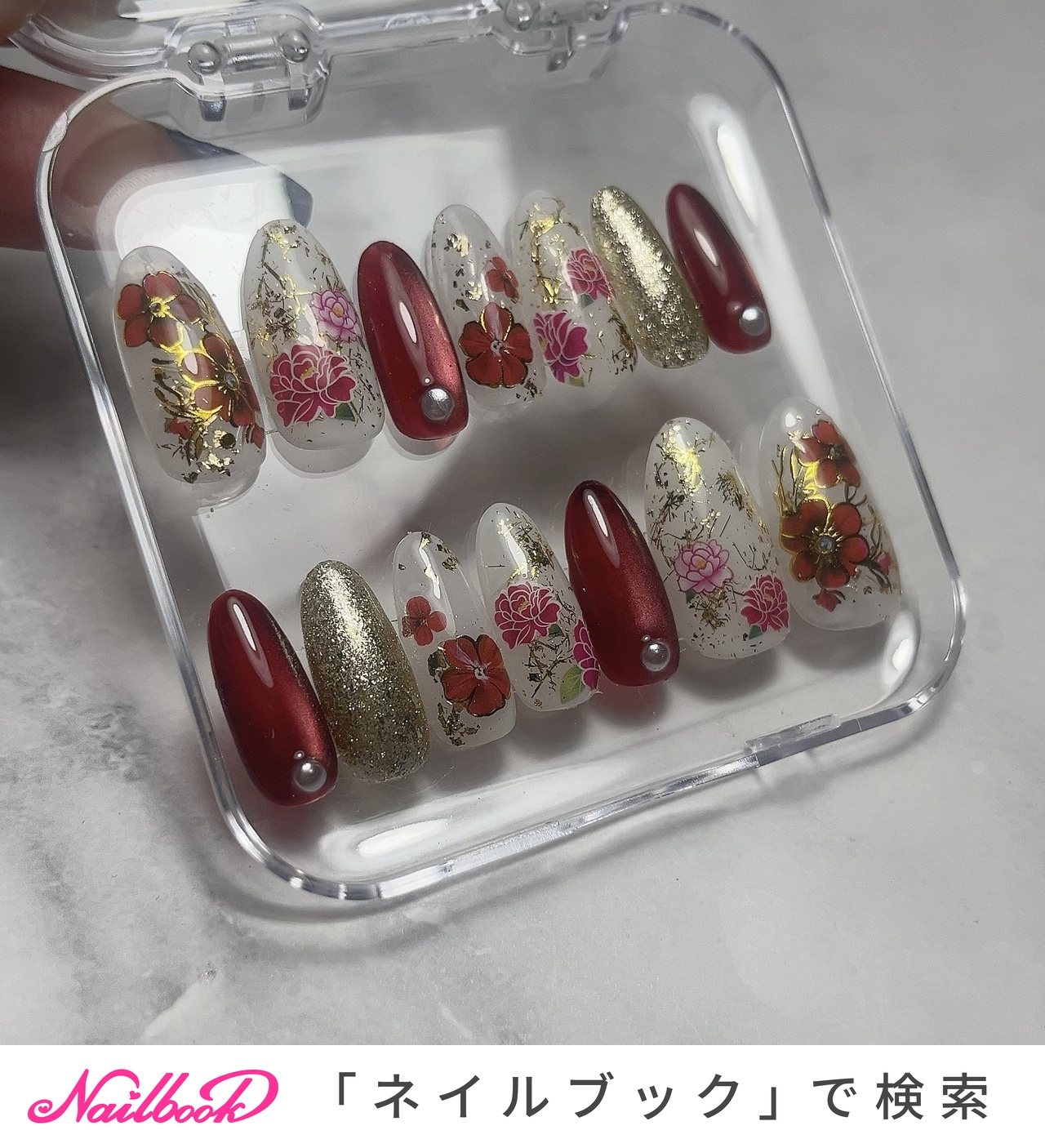 成人式ネイルチップのネイルデザイン｜ネイルブック