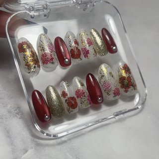 成人式ネイルチップのネイルデザイン｜ネイルブック