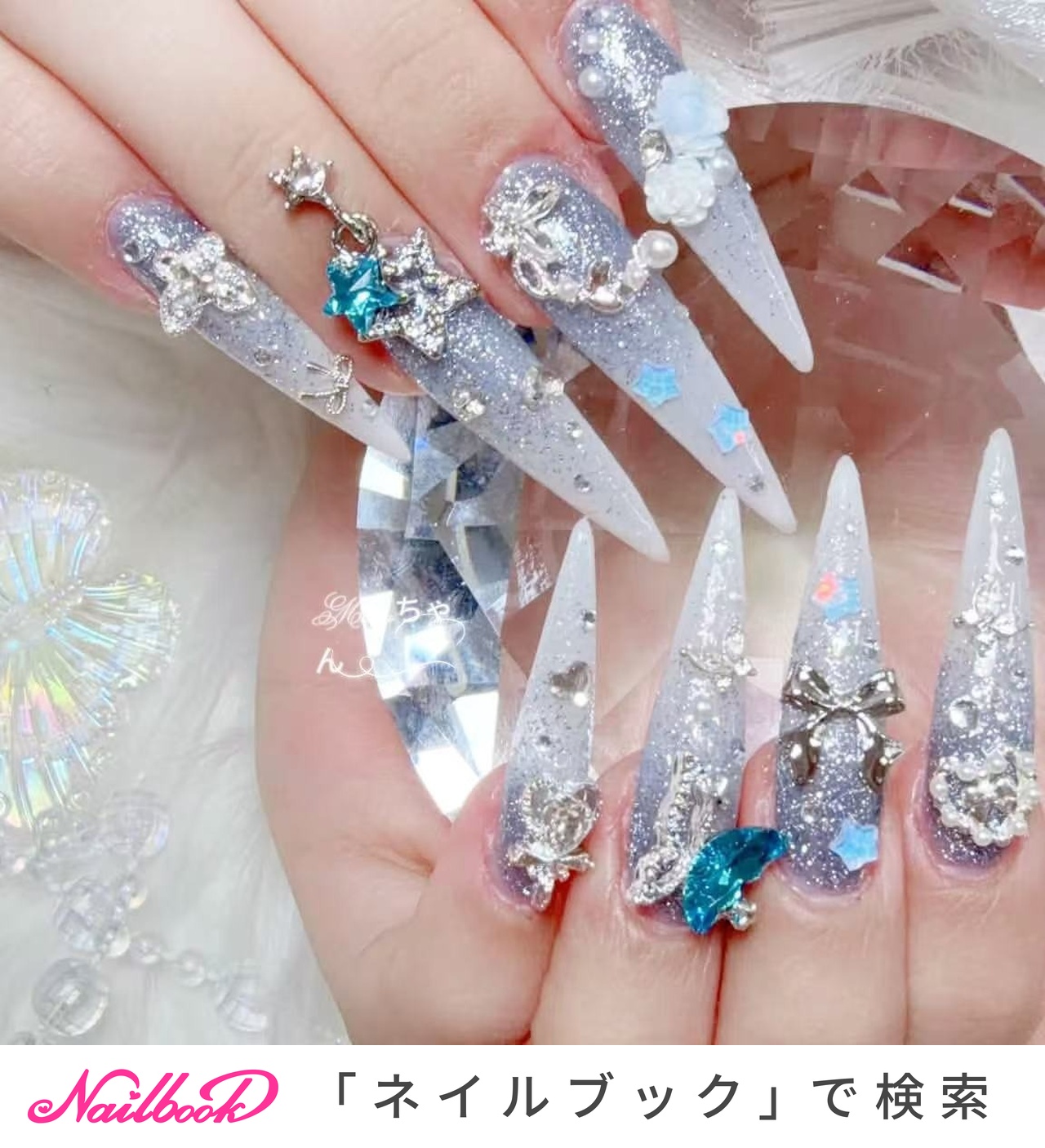 押し花/スカルプチュアのネイルデザイン｜ネイルブック