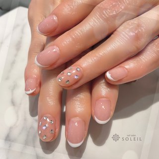 フレンチ/ワンカラーのネイルデザイン｜ネイルブック