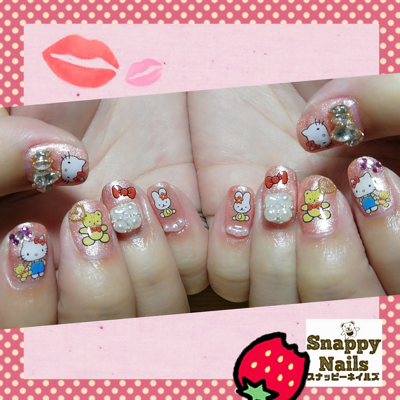 春 オールシーズン ハンド アニマル柄 ハート Snappy Nails スナッピーネイルズのネイルデザイン No ネイルブック