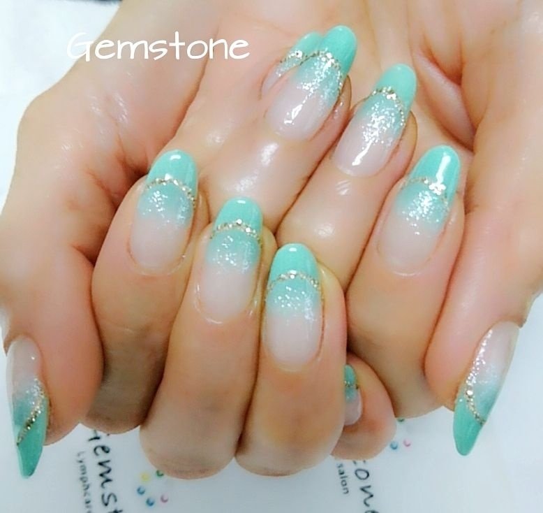 春 夏 海 ハンド グラデーション Luft Nail Foot Salonのネイルデザイン No ネイルブック