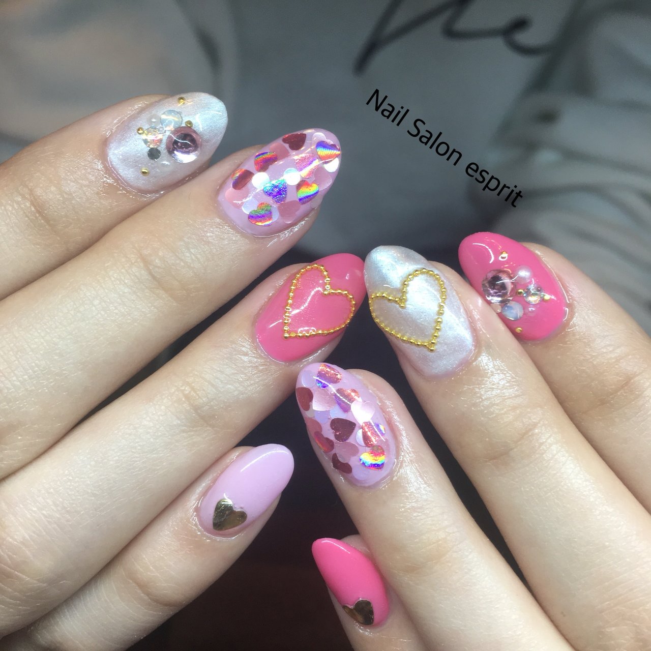 冬 バレンタイン デート 女子会 ハンド Nail Salon Esprit 和光市