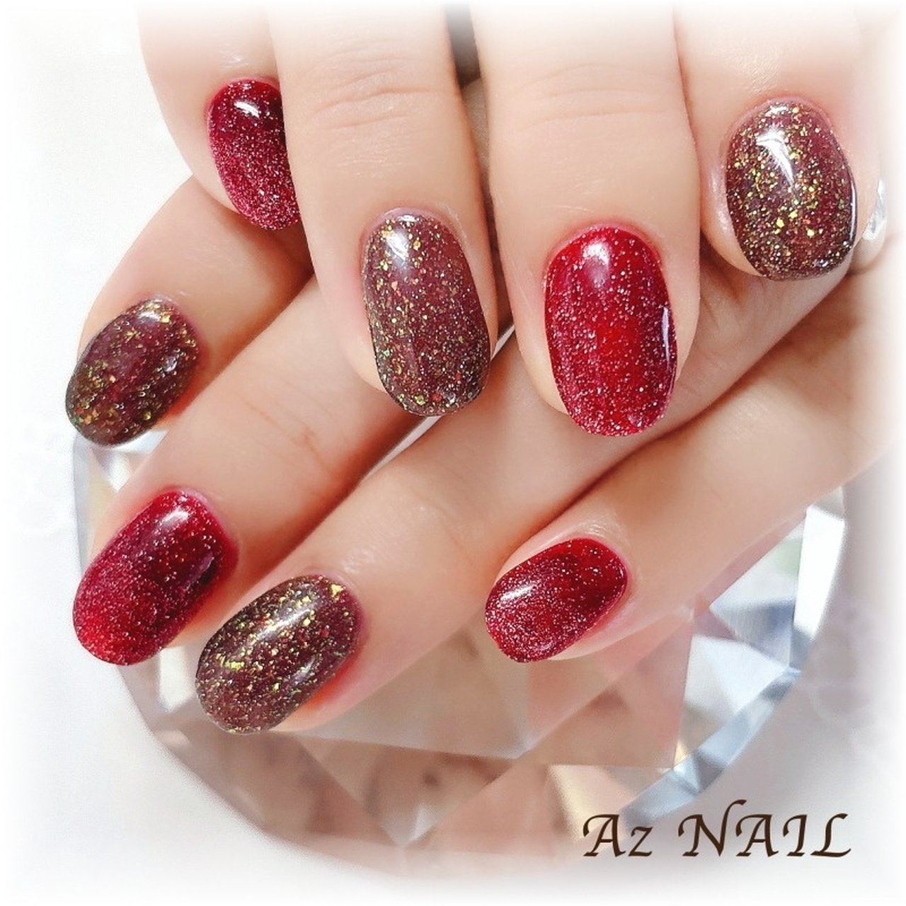 手が綺麗に見えるネイル/秋/デート/女子会/ハンド - Az NAIL ゆき＊の
