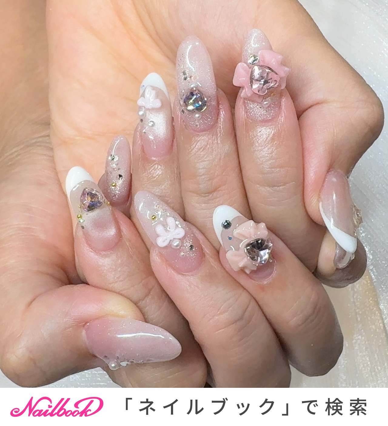 リボンパーツのネイルデザイン｜ネイルブック