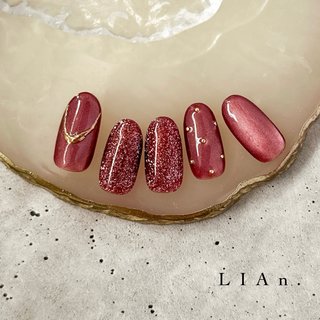 ミラーネイル(ミラー)/#フラッシュマグネットのネイルデザイン｜ネイル