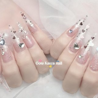 ハート/ワンホンネイルのネイルデザイン｜ネイルブック