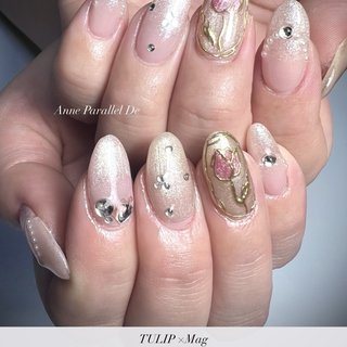 チューリップネイルのネイルデザイン｜ネイルブック