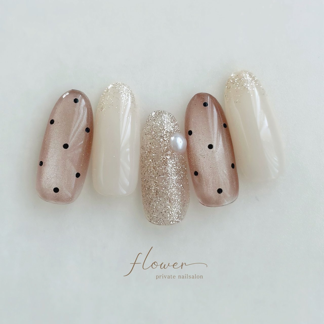 秋/冬/オールシーズン/ハンド/パール - nailsalon flowerのネイル