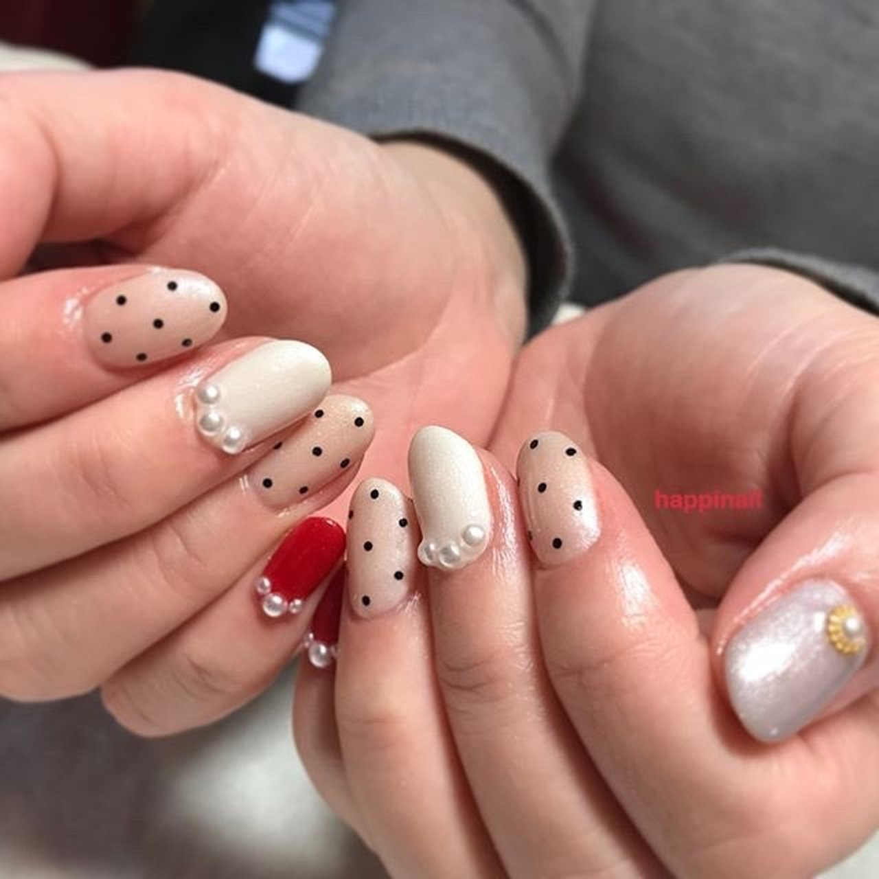 オールシーズン パーティー デート 女子会 ハンド Happinailのネイルデザイン No ネイルブック