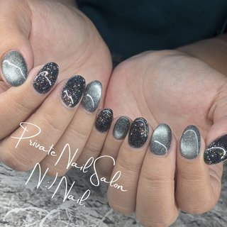 ハンド/フラッシュ/チェック/マグネット/ロング - N:)Nail 苫小牧市