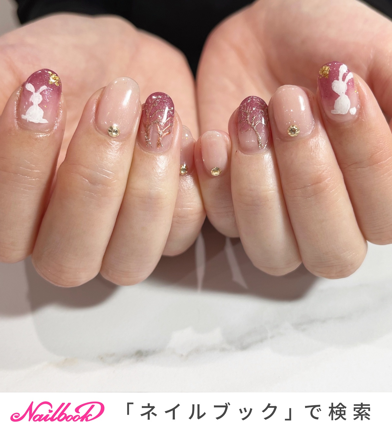 うさぎのネイルデザイン｜ネイルブック