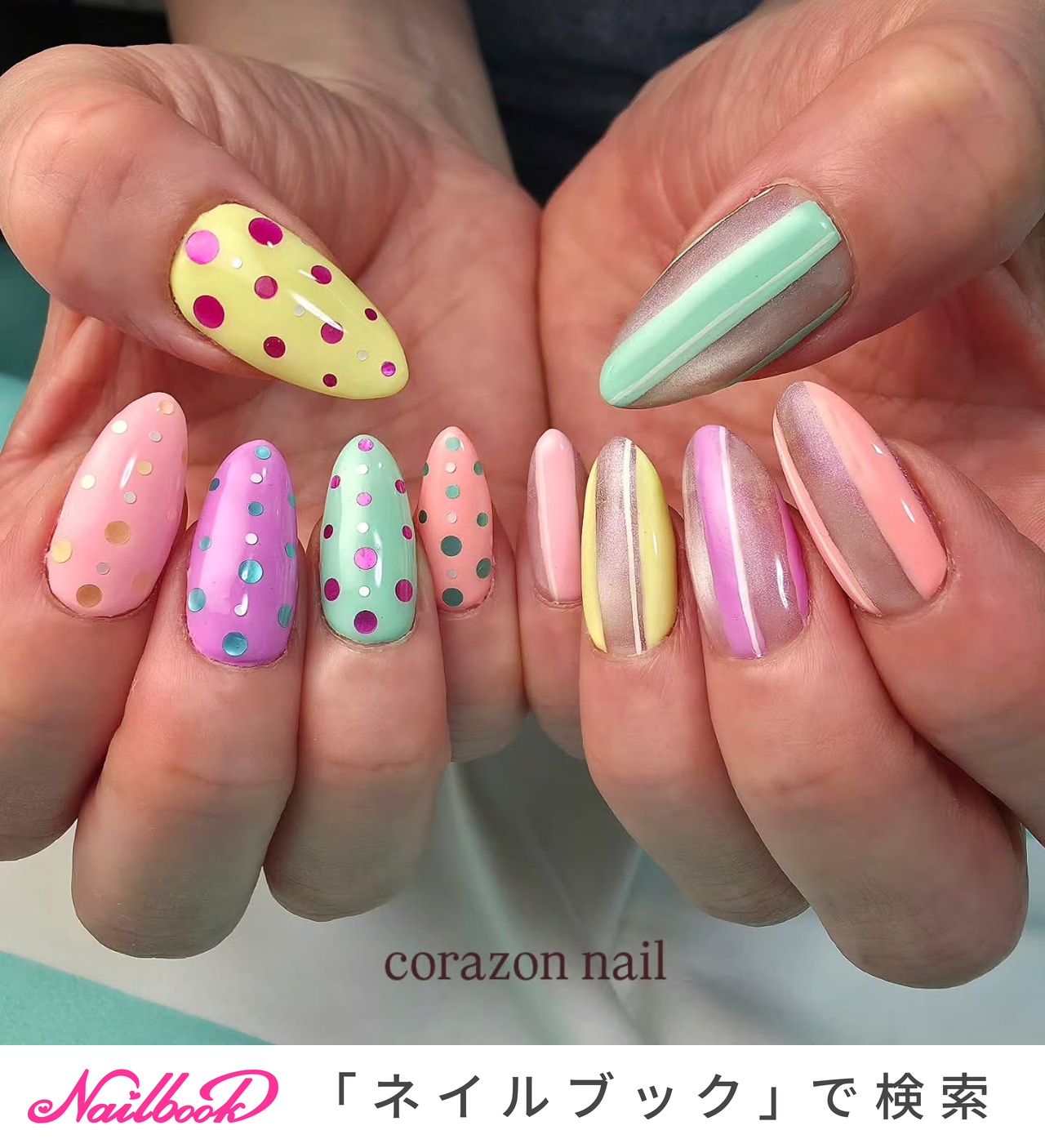 夏/セルフネイルのネイルデザイン｜ネイルブック