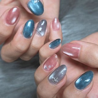 推し活/ハンド/痛ネイル/マグネット/個性派 - 🅂🄰🄺🄺🄾のネイル