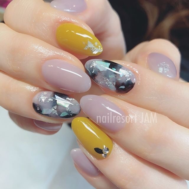 春 オールシーズン オフィス ハンド シェル Nailresort Jamのネイルデザイン No ネイルブック