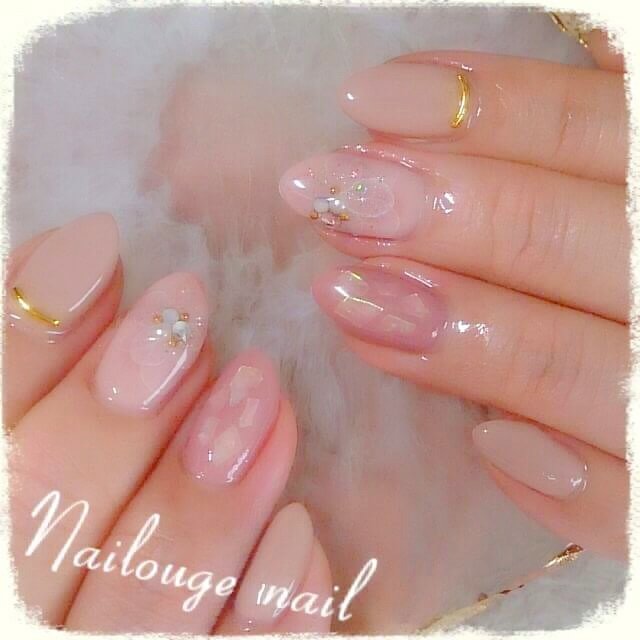 春 デート 女子会 ハンド フラワー Nailsalon Nailougeのネイルデザイン No ネイルブック