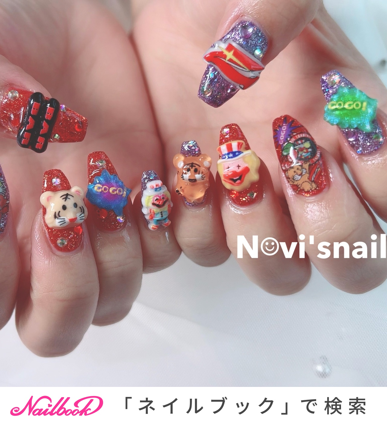 ジャグラーネイルのネイルデザイン｜ネイルブック