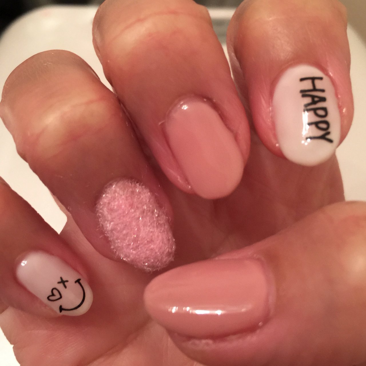 ハンド ミディアム ホワイト ピンク グレージュ Mayuのネイルデザイン No ネイルブック