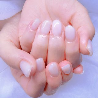 ホワイト(白)/#ワンカラーネイルのネイルデザイン｜ネイルブック