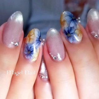夏/フラワーのネイルデザイン｜ネイルブック