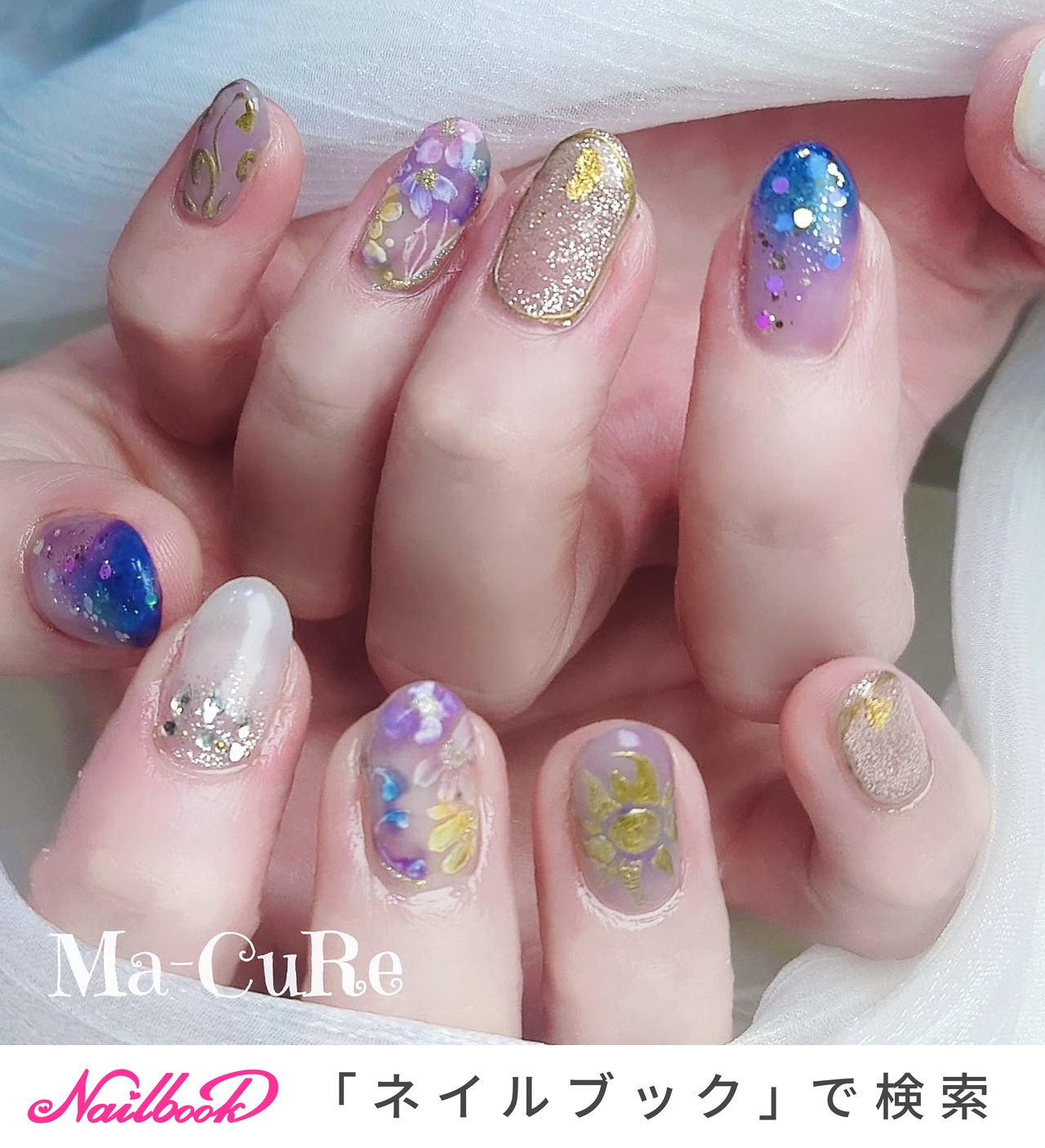 人気順｜フラワー/ラプンツェルのネイルデザイン｜ネイルブック