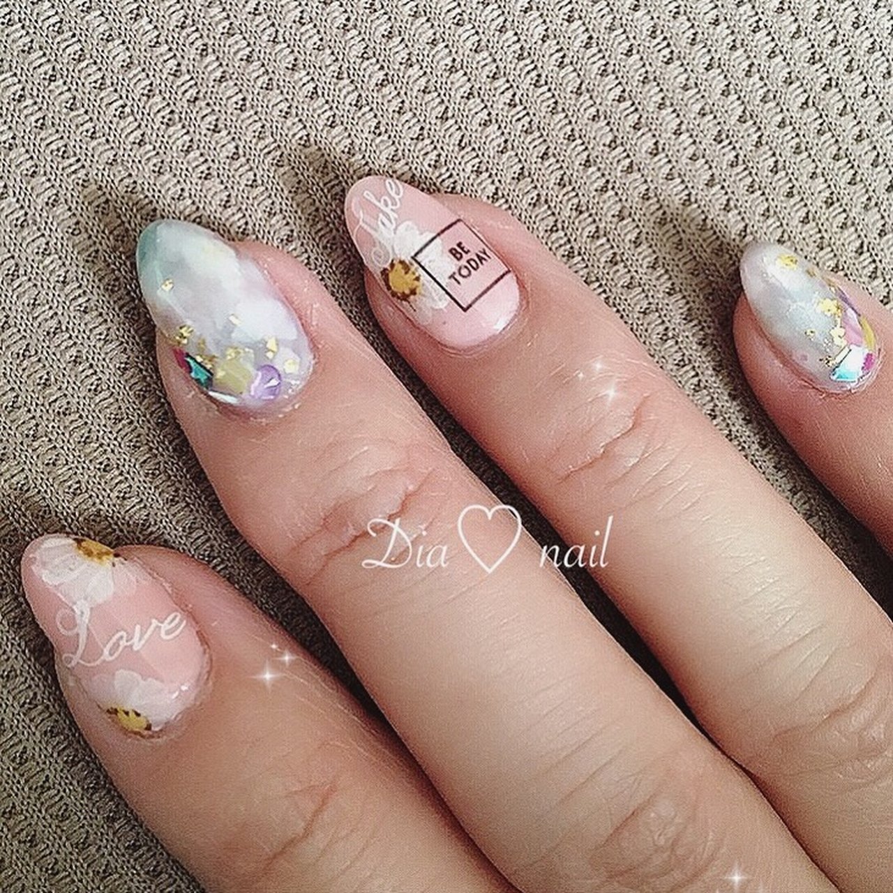 春 卒業式 入学式 ブライダル ハンド 自宅サロンdia Nailのネイルデザイン No ネイルブック