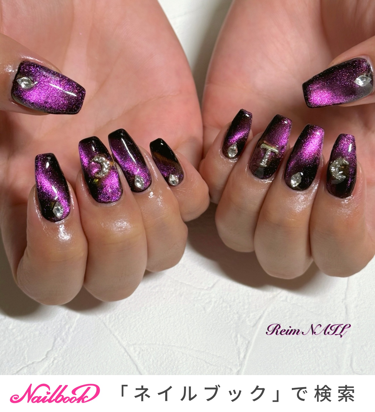 月パーツのネイルデザイン｜ネイルブック