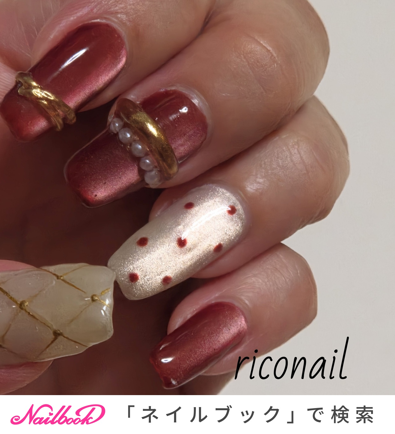 ドット/キルティングのネイルデザイン｜ネイルブック