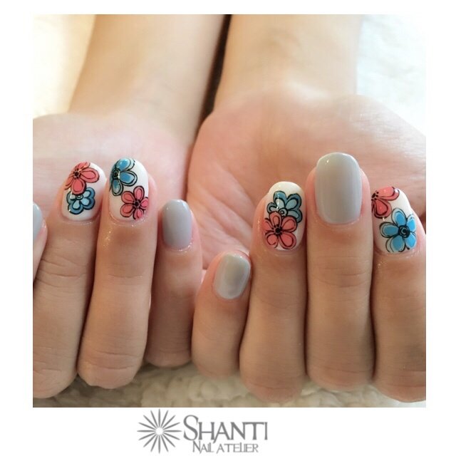 オールシーズン オフィス パーティー デート ハンド Shantinailatelier Ayaのネイルデザイン No ネイルブック