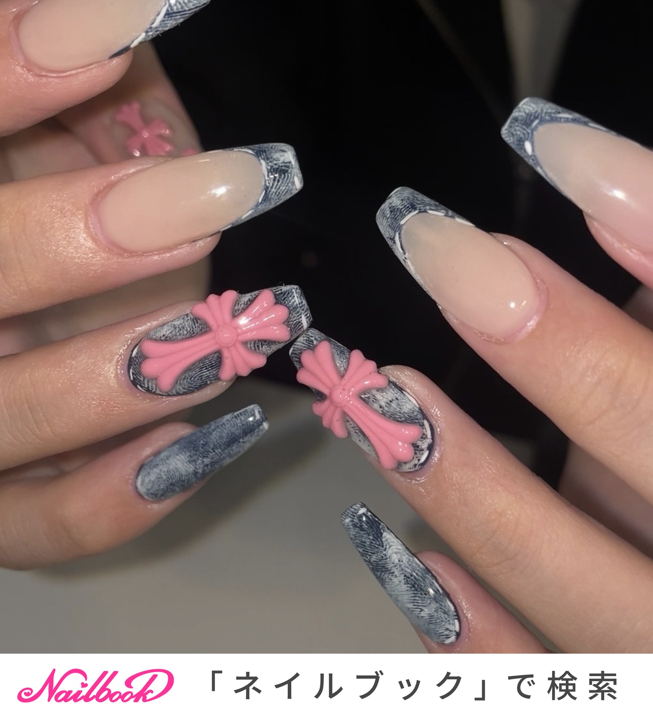 ブルー(青)/クロムネイルのネイルデザイン｜ネイルブック