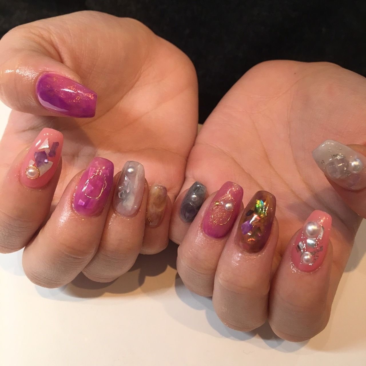 春 夏 デート 女子会 ハンド Bg Nailのネイルデザイン No ネイルブック