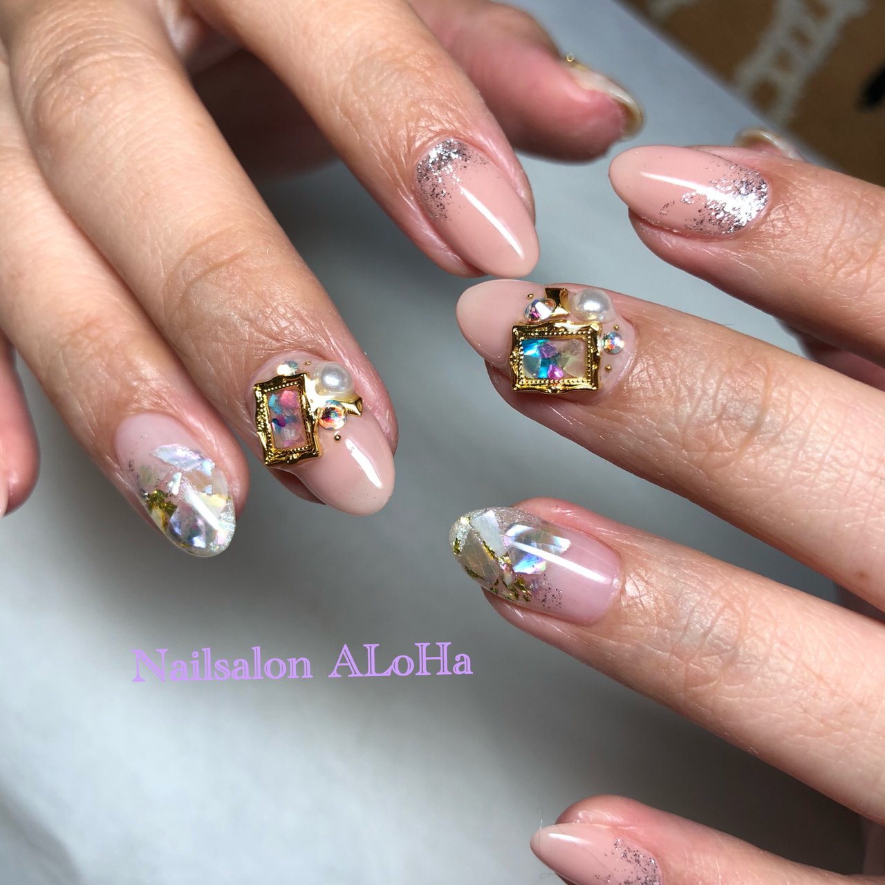 オールシーズン パーティー デート 女子会 ハンド Nailsalonalohaのネイルデザイン No ネイルブック