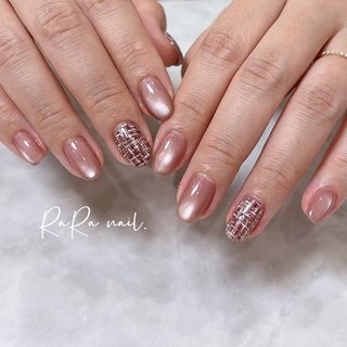 ツイードのネイルデザイン｜ネイルブック