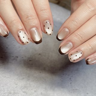 ホワイト/水色 - 💎crystal R ~nail salon~のネイルデザイン[No