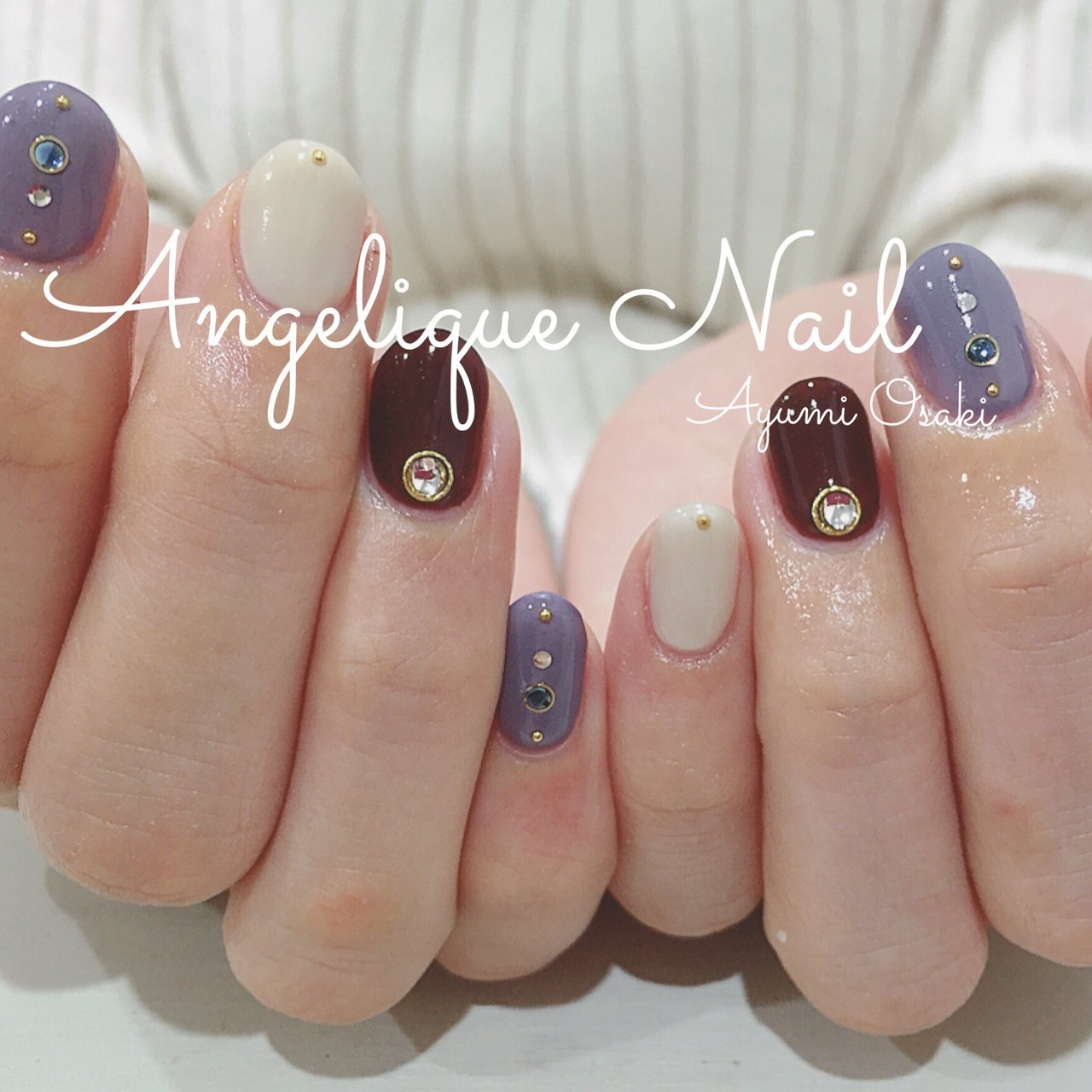 春 秋 オールシーズン オフィス ハンド Angelique Nail Ayumiのネイルデザイン No ネイルブック