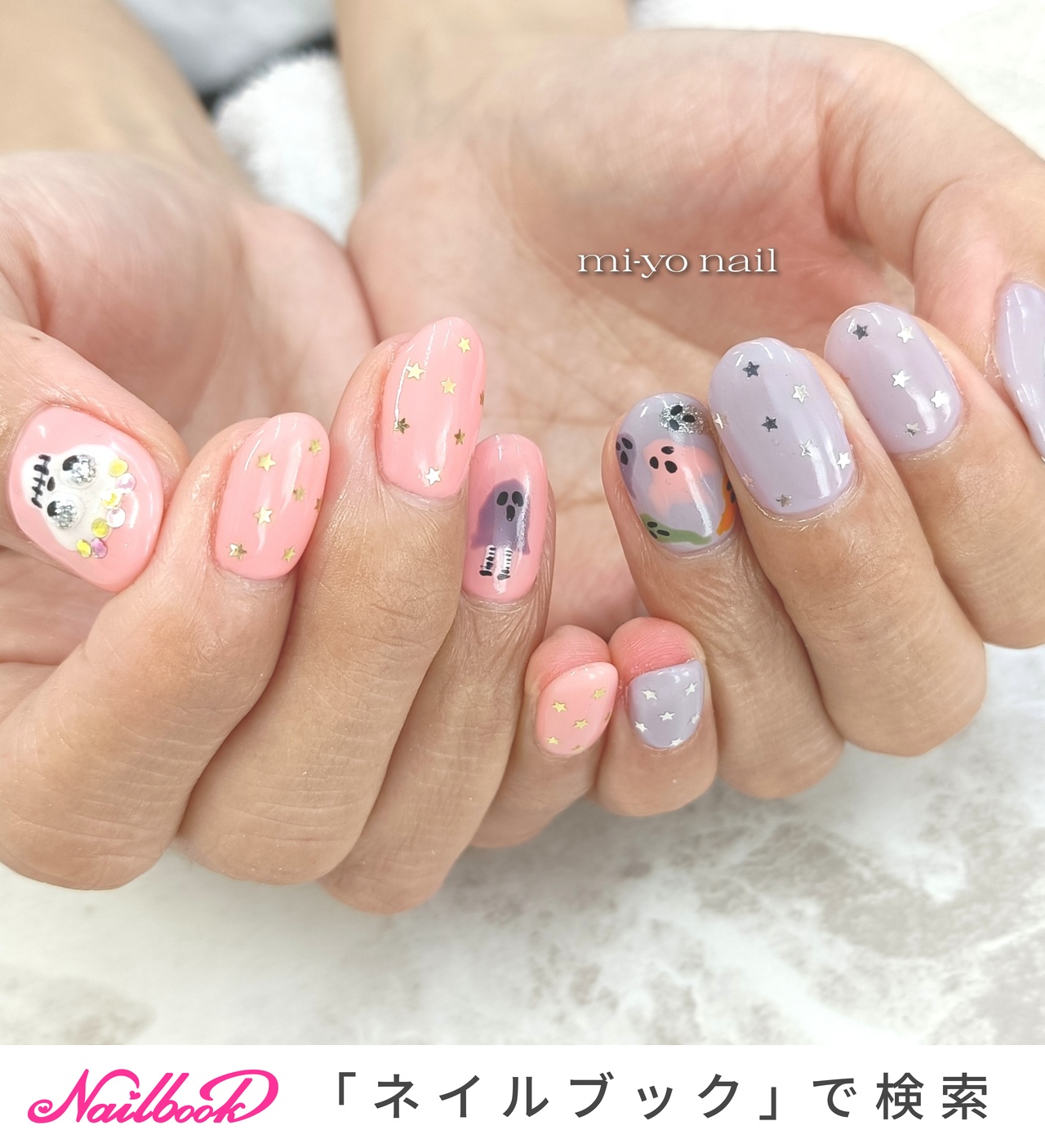ガイコツネイルのネイルデザイン｜ネイルブック