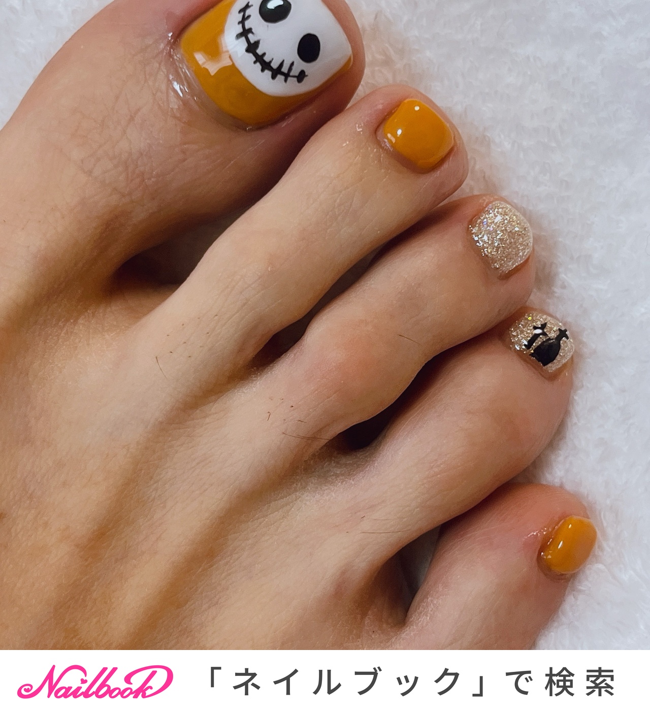 イエロー/ペディキュアのネイルデザイン｜ネイルブック