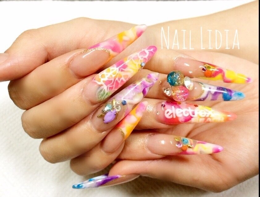 春 夏 ライブ パーティー ハンド Nail Lidia Lisaのネイルデザイン No ネイルブック