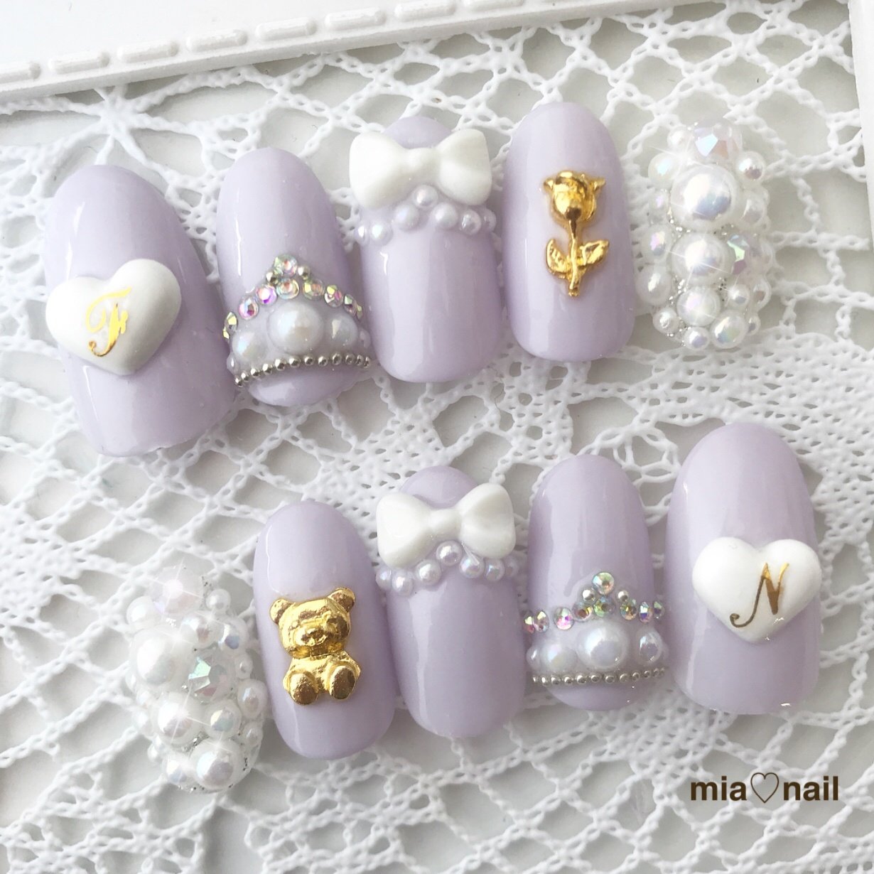 オールシーズン デート 女子会 ハンド 3d Mia Nailのネイルデザイン No ネイルブック